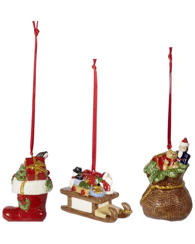 Villeroy & Boch Christmas Nostalgic 3pc Ornament Set