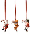 Villeroy & Boch Candy Cane Nostalgic Ornaments, Set Of 3 In Multi