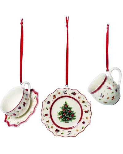 Villeroy & Boch Christmas Toy's Delight Tableware 3pc Ornament Set
