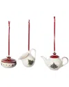 Villeroy & Boch Christmas Toy's Delight Coffee 3pc Ornament Set