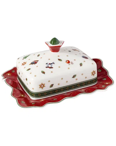 VILLEROY & BOCH VILLEROY & BOCH CHRISTMAS TOY'S DELIGHT COVERED BUTTER DISH