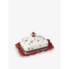 Villeroy & Boch Christmas Toy's Delight Porcelain Butter Dish 18.9cm X 15.9cm
