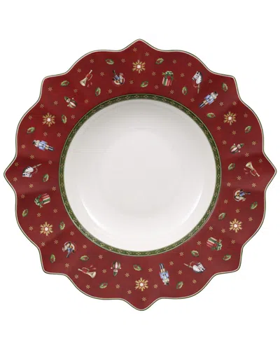 Villeroy & Boch Christmas Toy's Delight Rim Soup Bowl In Red
