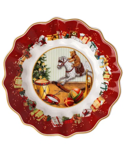 Villeroy & Boch Christmas Toy's Fantasy Gifts Small Footed Bowl In Animal Print