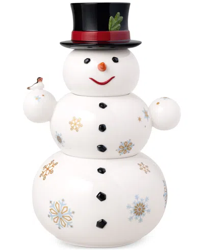 VILLEROY & BOCH CHRISTMAS TOY MEMORY STACKING SNOWMAN JAR