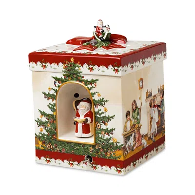 Villeroy & Boch Christmas Toys Large Square Musical Gift Box - Children In Multi