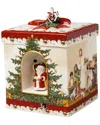 Villeroy & Boch Christmas Toys Large Square Musical Gift Box They Wish You A Merry Christmas In Multi