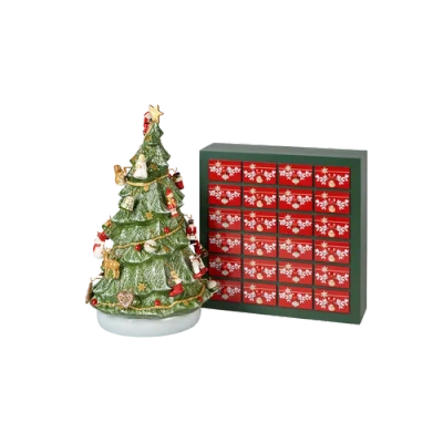 Villeroy & Boch Christmas Toys Memory Advent Calendar 3d Tree In Multi