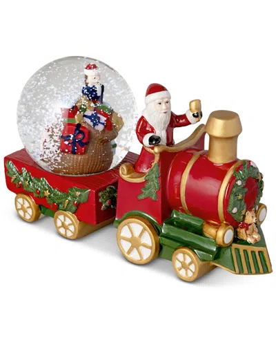 Villeroy & Boch Christmas Toys Santa Train With Snow Globe In Multi