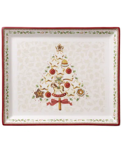 VILLEROY & BOCH VILLEROY & BOCH CHRISTMAS WINTER BAKERY DELIGHT SMALL CAKE PLATE