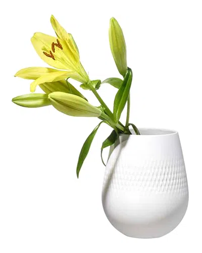 Villeroy & Boch Collier Blanc Small Vase In White