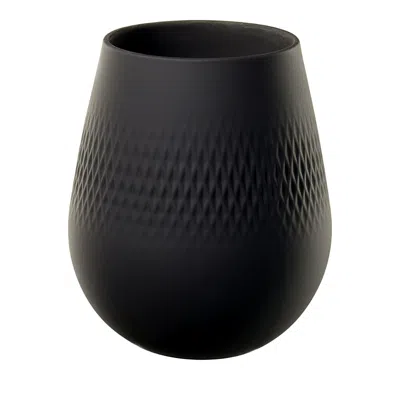 Villeroy & Boch Collier Noir Vase Carre No. 2 In Black
