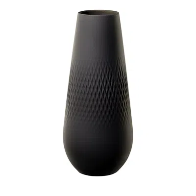Villeroy & Boch Collier Noir Vase Carre No. 3 In Black