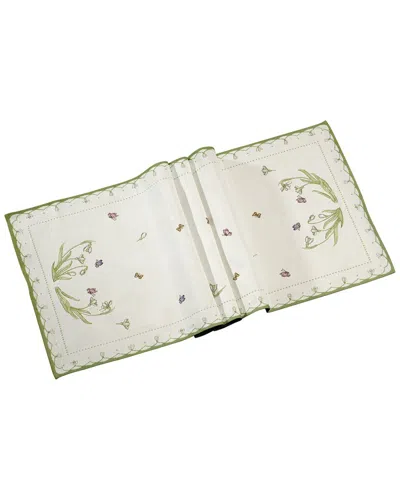 Villeroy & Boch Colorful Spring Runner Snowdrop In Multi