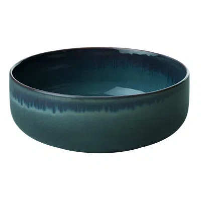 Villeroy & Boch Crafted Denim Rice Bowl, Premium Porcelain, 25.25 Oz, Blue