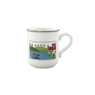 Villeroy & Boch Design Naif 10 Oz. Boaters Mug In Blue;white;green
