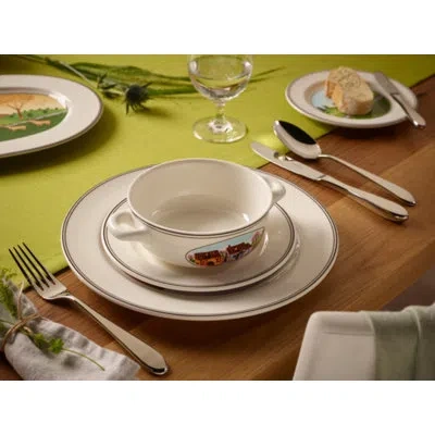 Villeroy & Boch Design Naif 15 oz Cream Soup Bowl In White,multi