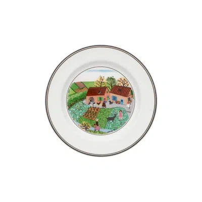 Villeroy & Boch Design Naif 6.75" Bread And Butter Plate - Family Farm In Brown;green