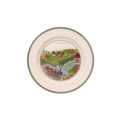 Villeroy & Boch Design Naif 6.75" Bread And Butter Plate - Plowing In Brown;green