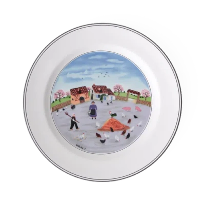 Villeroy & Boch Design Naif Dinner Plate #3 Country Yard In Multi