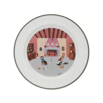 Villeroy & Boch Design Naif Dinner Plate: By The Fireside In White