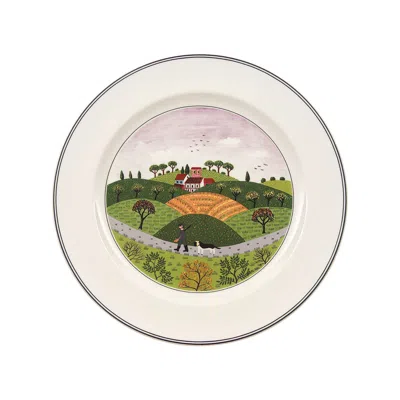 Villeroy & Boch Design Naif Dinner Plate: Hunter & Dog