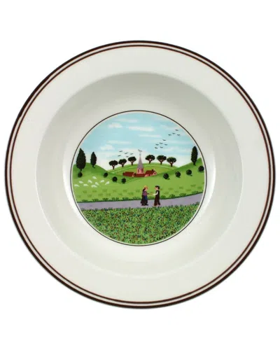 Villeroy & Boch Design Naif Friend Meeting Rim Cereal Bowl In White