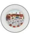 Villeroy & Boch Design Naif Salad Plate Old Village Square In White
