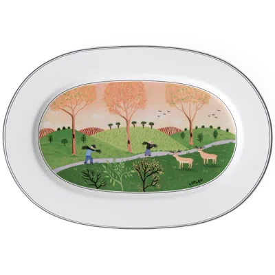 Villeroy & Boch Design Naif Oval Platter In Multi