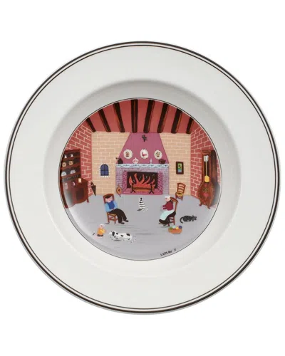 Villeroy & Boch Design Naif Plowing Rim Soup Bowl In White