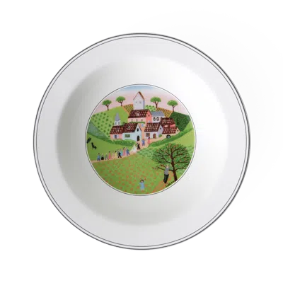 Villeroy & Boch Design Naif Rim Cereal Bowl #3 Wedding Procession In Multi