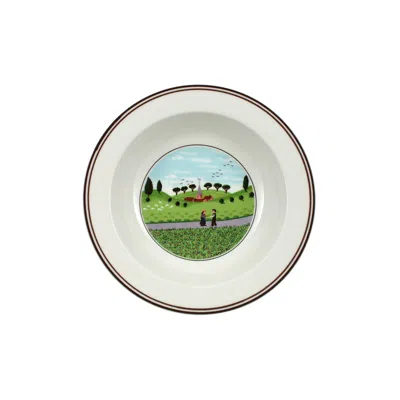 Villeroy & Boch Design Naif Rim Cereal Bowl: Friend Meeting
