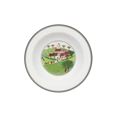 Villeroy & Boch Design Naif Rim Cereal Bowl - Wedding Procession In Brown;white;green
