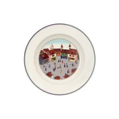 Villeroy & Boch Design Naif Rim Soup Bowl: Old Village Square