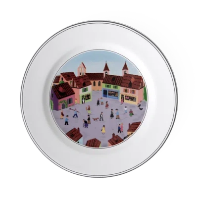Villeroy & Boch Design Naif Salad Plate #4 Old Village Square In Multi