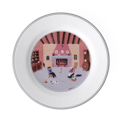 Villeroy & Boch Design Naif Salad Plate #5 By The Fireside In Multi