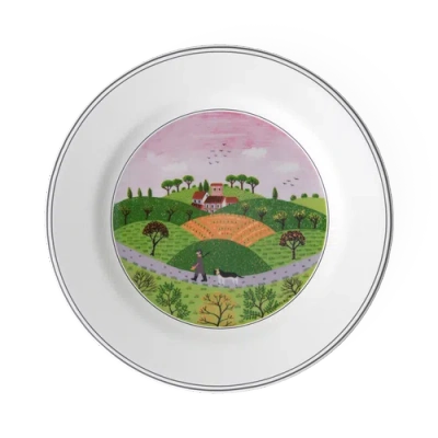 Villeroy & Boch Design Naif Salad Plate #6 Hunter & Dog In Multi