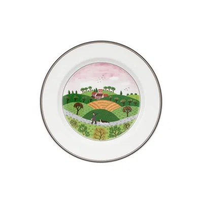 Villeroy & Boch Design Naif Salad Plate: Hunter & Dog In Multi