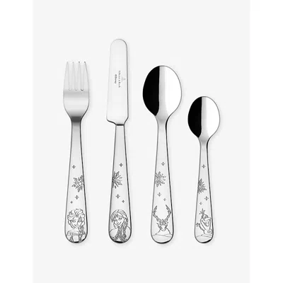 Villeroy & Boch Disney Frozen  4-piece Stainless-steel Cutlery Set In Silver