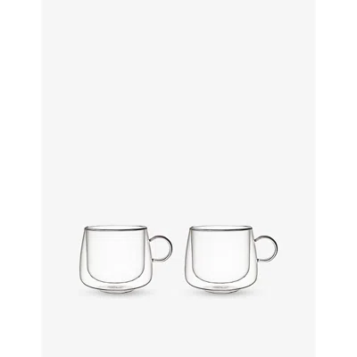 Villeroy & Boch Double-walled Set Of Two Cappuccino Glasses 250ml In Transparent