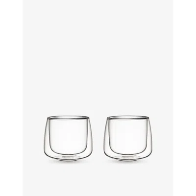 Villeroy & Boch Double-walled Set Of Two Coffee Glasses 180ml In Transparent