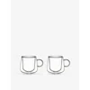 Villeroy & Boch Double-walled Set Of Two Espresso Glasses 60ml