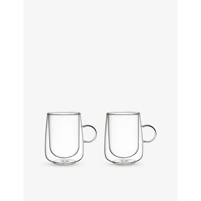 Villeroy & Boch Double-walled Set Of Two Latte Glasses 250ml In Transparent