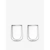 Villeroy & Boch Double-walled Set Of Two Latte Glasses 360ml