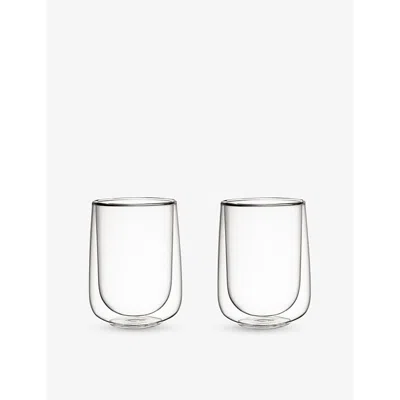 Villeroy & Boch Double-walled Set Of Two Latte Glasses 360ml In Transparent