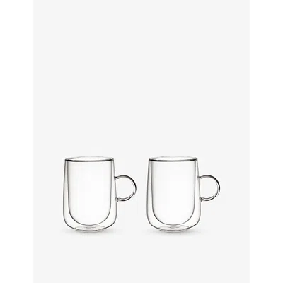 Villeroy & Boch Double-walled Set Of Two Latte Glasses 360ml In Transparent