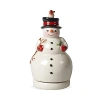 Villeroy & Boch Nostalgic Memory Turning Snowman Musical Figurine In White