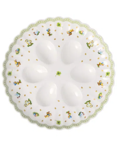 Villeroy & Boch Easter Delight Egg Plate In White