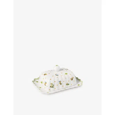 Villeroy & Boch Easter Delight Porcelain Butter Dish In White