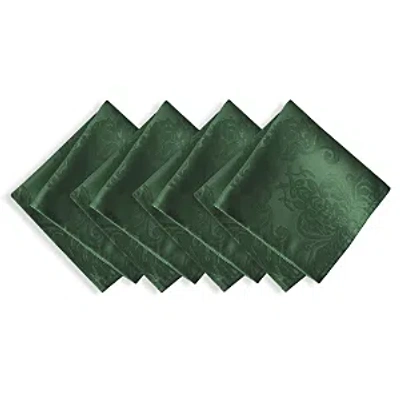 Villeroy & Boch Elrene Barcelona Jacquard Damask Napkins, Set Of 4 In Hunter